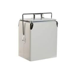 Nevera Portátil Home ESPRIT Blanco PVC Metal Acero Polipropileno 17 L 32 x 24 x 36 cm