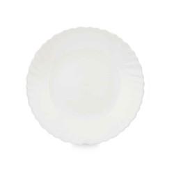 Plato de Postre Blanco Vidrio 19 x 2 x 19 cm (24 Unidades)