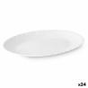 Fuente de Cocina Blanco Vidrio 25 x 2 x 19 cm (24 Unidades)