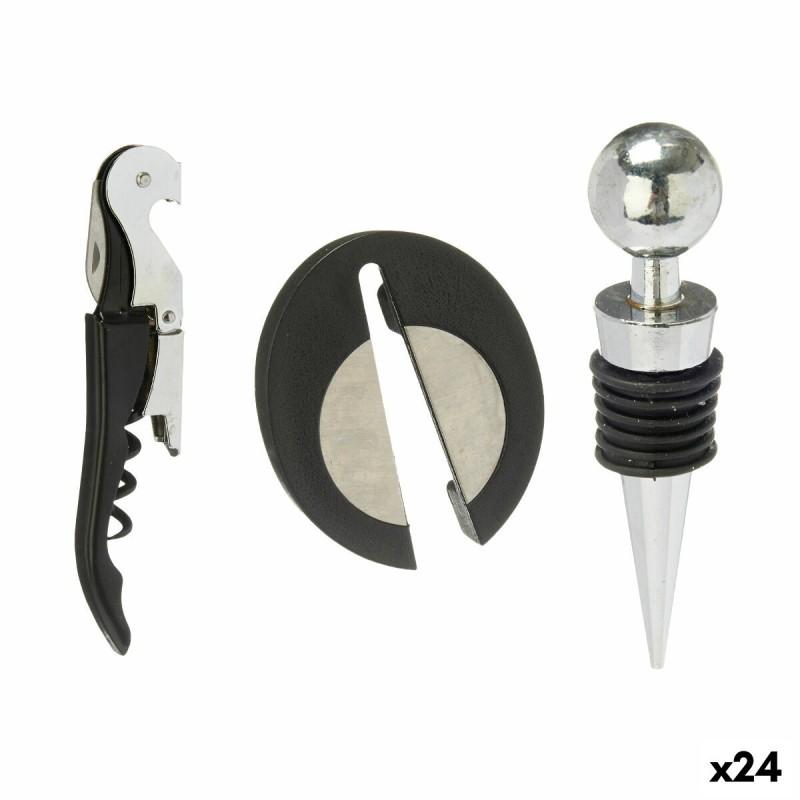 Set de Accesorios para Vino Acero Inoxidable Polipropileno (24 Unidades) 3 Piezas