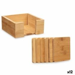 Posavasos Bambú (12 Unidades) Cuadrados 7 Piezas