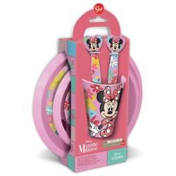 Set de Menaje Infantil Minnie Mouse CZ11312 Rosa 5 Piezas