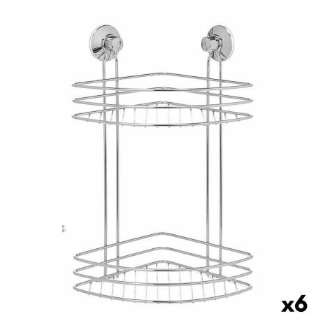 Soporte de Ducha Acero ABS 26 x 39 x 19 cm (6 Unidades)