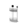 Soporte de Ducha Negro Acero ABS 26 x 39 x 19 cm (6 Unidades)