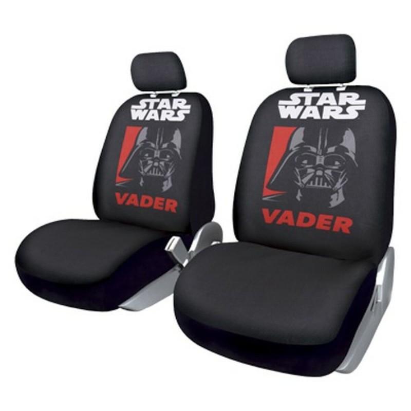 Fundas para Asientos de Coche Star Wars Darth Vader Universal Delantero Negro 2 Unidades