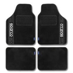 Set de Alfombrillas para Coche Sparco F510 Moqueta Universal Negro 4 Piezas