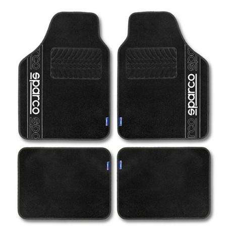 Set de Alfombrillas para Coche Sparco F510 Moqueta Universal Negro 4 Piezas