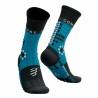 Calcetines Deportivos Compressport Pro Racing Negro/Azul Negro