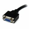 Cable DVI-I a VGA Startech DVIVGAMF8IN          Negro 0,2 m