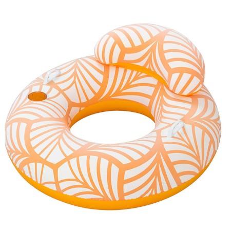 Sillón Hinchable para Piscina Bestway Deluxe 118 x 117 cm Naranja