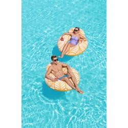 Sillón Hinchable para Piscina Bestway Deluxe 118 x 117 cm Naranja