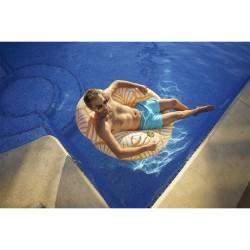 Sillón Hinchable para Piscina Bestway Deluxe 118 x 117 cm Naranja