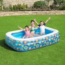 Piscina Hinchable para Niños Bestway Floral 229 x 152 x 56 cm Azul