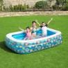 Piscina Hinchable para Niños Bestway Floral 229 x 152 x 56 cm Azul