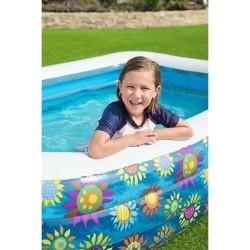 Piscina Hinchable para Niños Bestway Floral 229 x 152 x 56 cm Azul