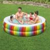 Piscina Hinchable para Niños Bestway 206 x 206 x 51 cm Arcoíris