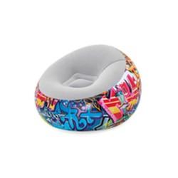 Sillón Hinchable Bestway Grafiti 112 x 112 x 66 cm