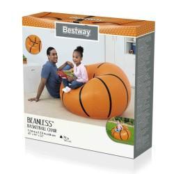 Sillón Hinchable Bestway Baloncesto 114 x 112 x 66 cm Naranja