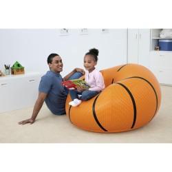 Sillón Hinchable Bestway Baloncesto 114 x 112 x 66 cm Naranja