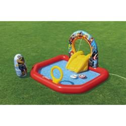 Piscina infantil Bestway The Avengers 211 x 198 x 125 cm Parque de juegos