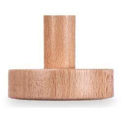 Colgadores Marrón Madera Botones Set 2 Piezas (6 Unidades)