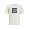 Camiseta de Manga Corta Hombre Jack & Jones Lafayette Box Beige