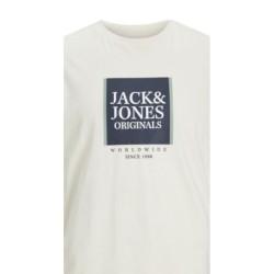 Camiseta de Manga Corta Hombre Jack & Jones Lafayette Box Beige