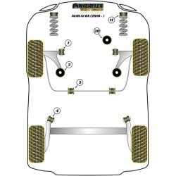 Silentblock Powerflex EXH023 Tubo de Escape (1 unidad)