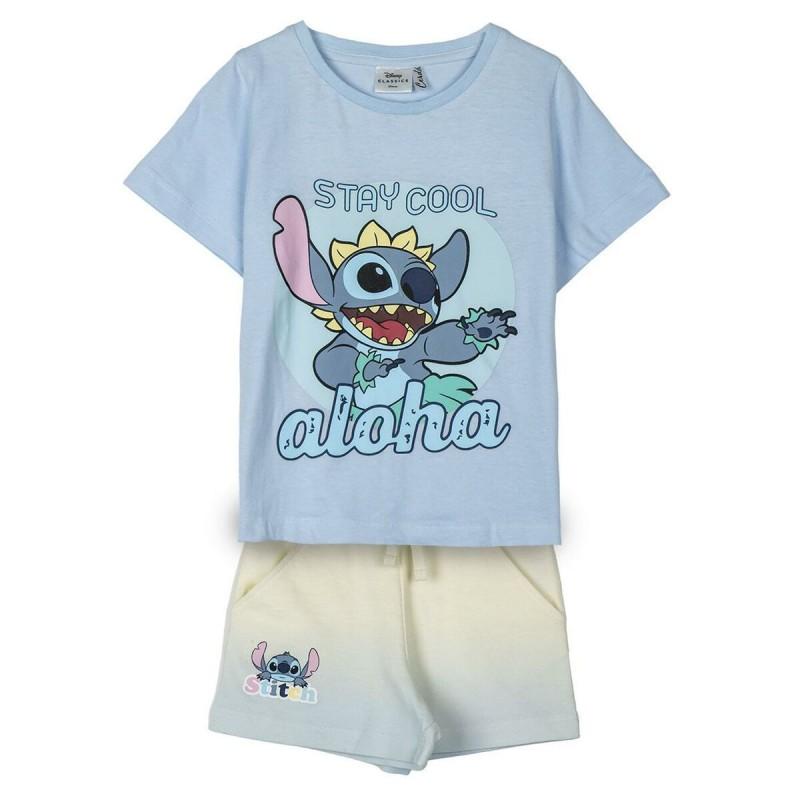 Pijama Infantil Stitch Azul claro