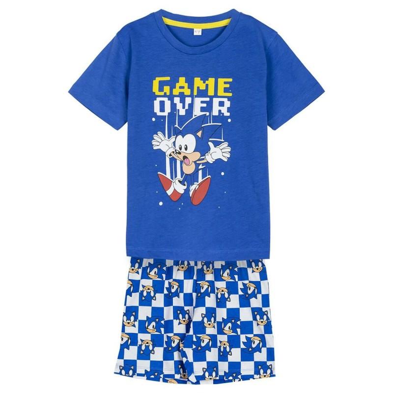 Pijama Infantil Sonic Azul