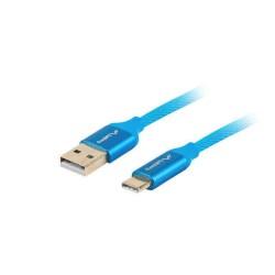 Cable USB A a USB C Lanberg Quick Charge 3.0 Azul