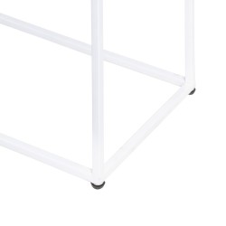 Recibidor SQUARE Metal Blanco 80 x 30 x 80 cm (3 Piezas)