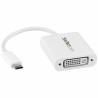 Adaptador USB C a DVI Startech CDP2DVIW             Blanco