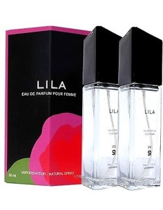 PERFUME DE EQUIVALENCIA PARA MUJER LILA 2X50 ML