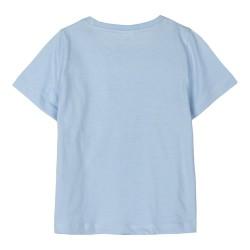 Camiseta de Manga Corta Infantil Stitch Azul claro