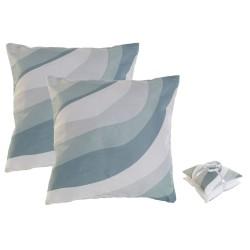 Set de cojines Home ESPRIT Ondas 45 x 5 x 45 cm (2 Unidades)