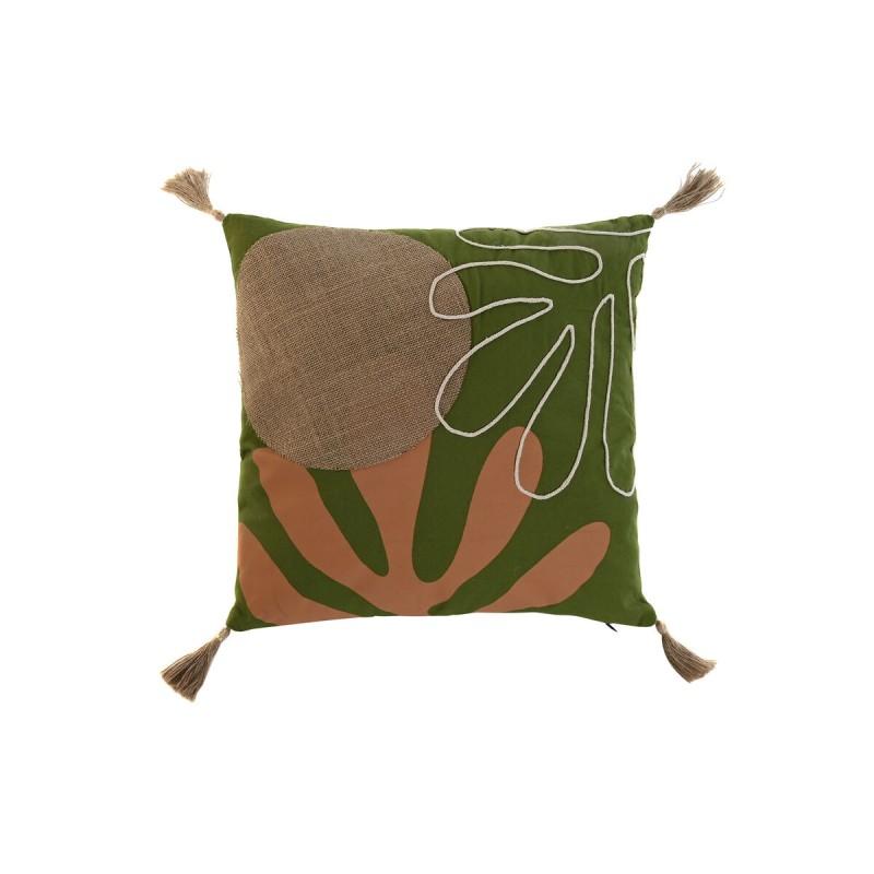 Cojín Home ESPRIT Verde Boho 45 x 5 x 45 cm