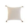 Cojín Home ESPRIT Beige Natural Tropical Boho 45 x 5 x 45 cm