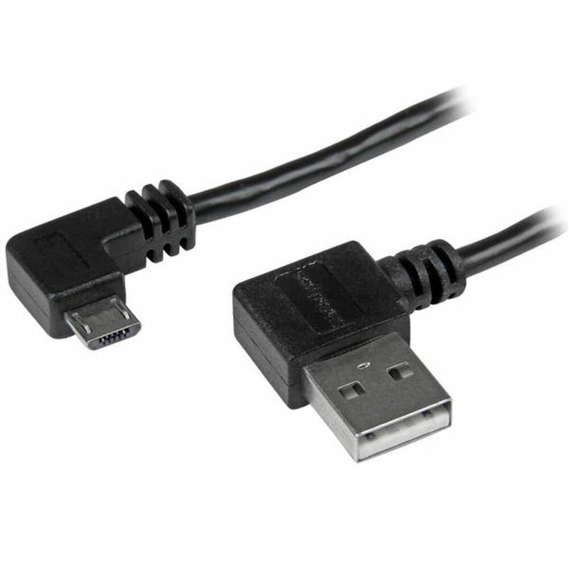 Cable USB a Micro USB Startech USB2AUB2RA2M         Negro