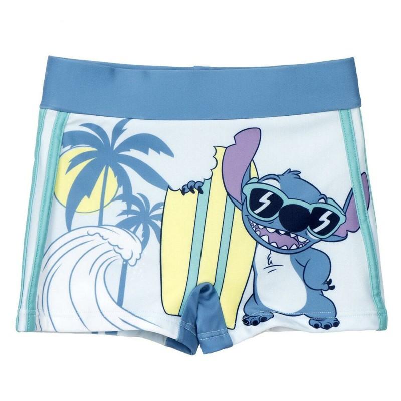 Bañador Boxer Para Niños Stitch Azul