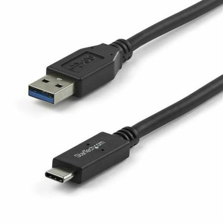 Cable USB A a USB C Startech USB31AC1M            Negro