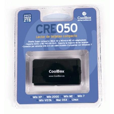 Lector de Tarjetas CoolBox CRCOOCRE050 Negro