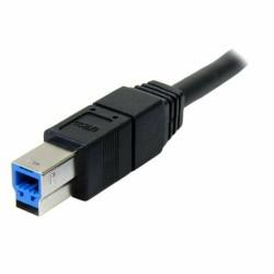 Cable USB A a USB B Startech USB3SAB3MBK 3 m Negro