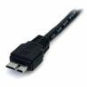 Cable USB a Micro USB Startech USB3AUB50CMB         Negro