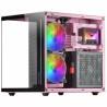 Caja Semitorre ATX Mars Gaming MC-VIEW Rosa