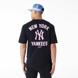 Camiseta de Manga Corta Hombre New Era  WORDMARK OS TEE NEYYAN 60435524  Negro