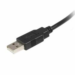 Cable USB A a USB B Startech USB2HAB5M            Negro