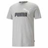 Camiseta de Manga Corta Hombre Puma ESS 2 COL LOGO 586759 04 Gris