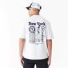 Camiseta de Manga Corta Hombre New Era MLB PLAYER GRPHC OS TEE NEYYAN 60435538 Blanco