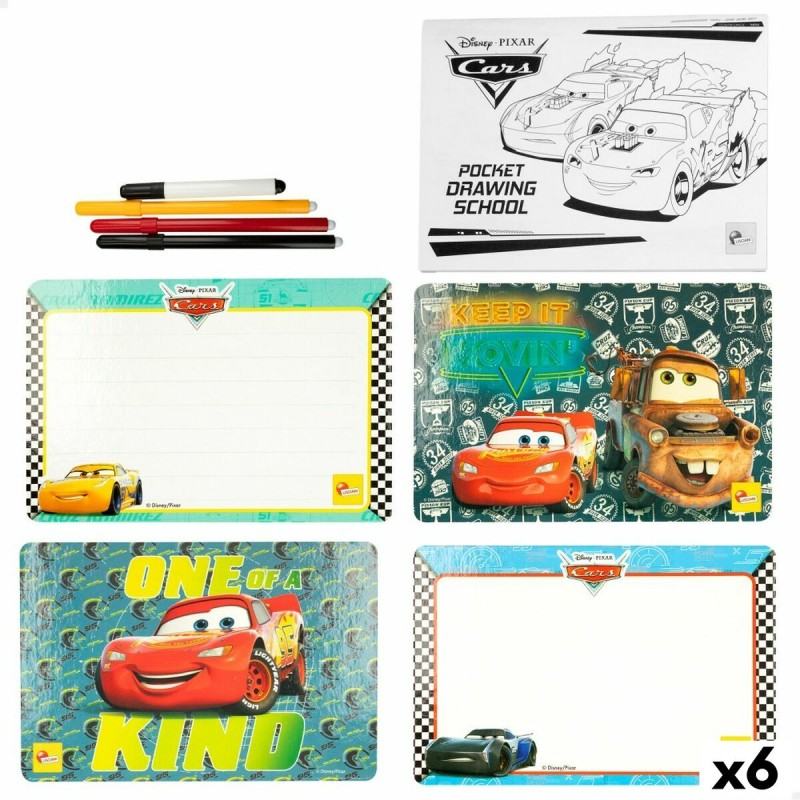 Set de Dibujo Cars Pocket Drawing School (6 Unidades)